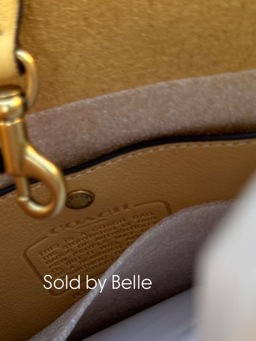 NWT Coach Bleecker Bucket 21 Vanilla - Picture 7 of 7